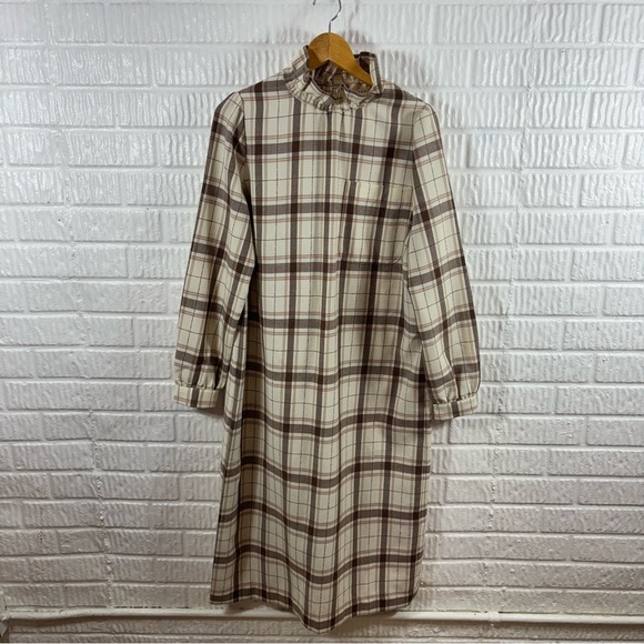 Sezane Dresses & Skirts - Sezane Plaid Midi Shirt Dress 38